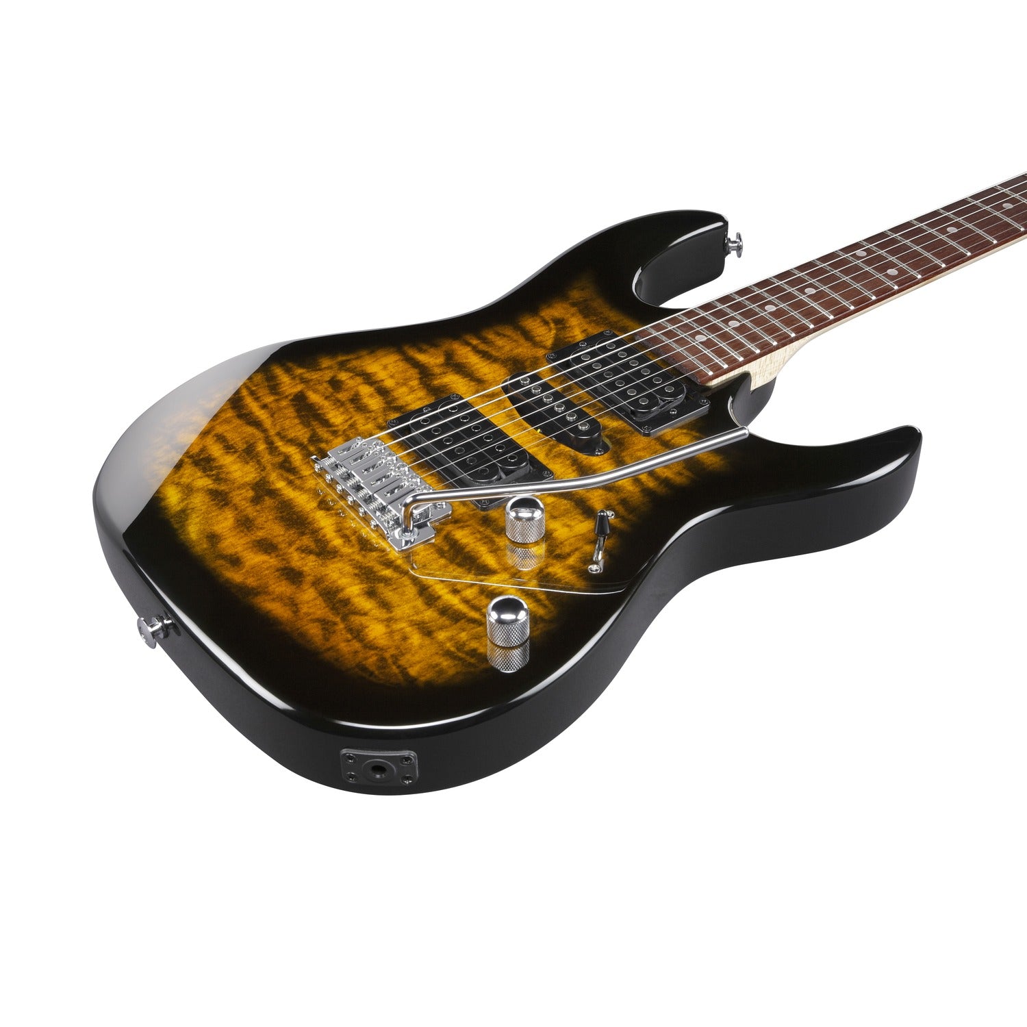 Ibanez Electric Guitars Ibanez GRX70QA RG Gio Series 6-String Electric Guitar #color_sunburst