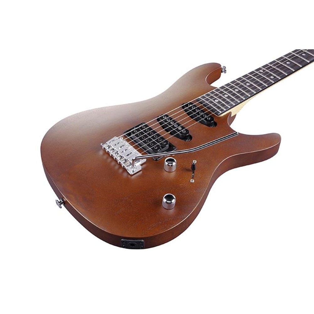 ibanez electric guitars walnut flat ibanez gsa60 sa gio series electric guitar #color_walnut-flat