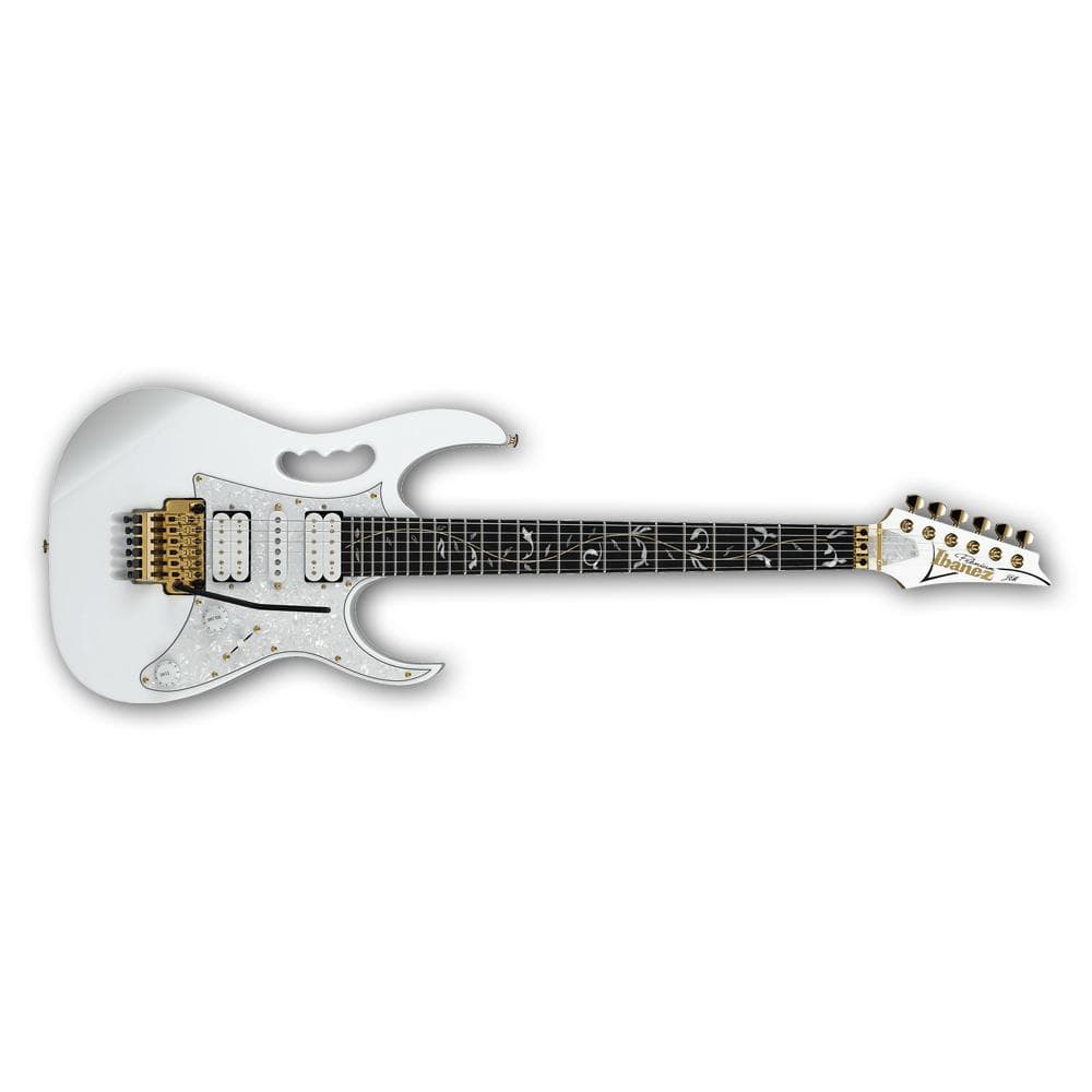 ibanez electric guitars ibanez jem7vp-wh steve vai signature electric guitar - white