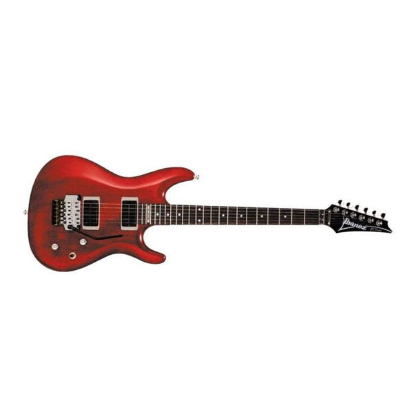 ibanez electric guitars ibanez js100 electric guitar, joe satriani model - transparent red