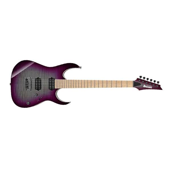 ibanez electric guitars ibanez prestige series rg652fmmsf electric guitar - dark purple doom burst