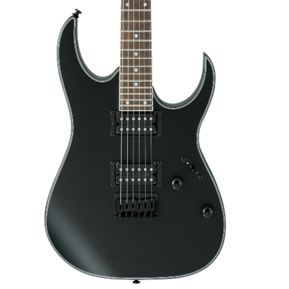 ibanez electric guitars ibanez rg421ex rg standard series electric guitar- black flat