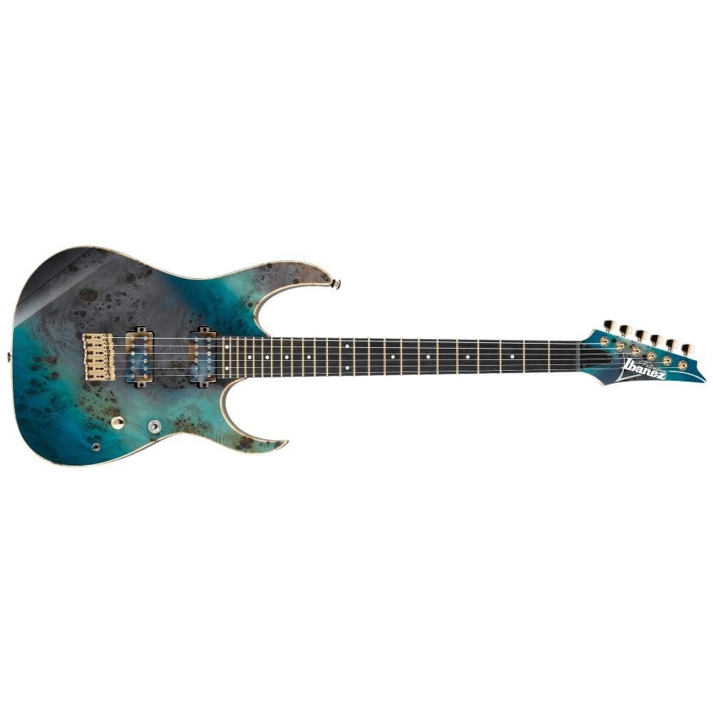 ibanez electric guitars ibanez rg6ppbfx tsr premium 6-strings electric guitar with bag- tropical seafloor