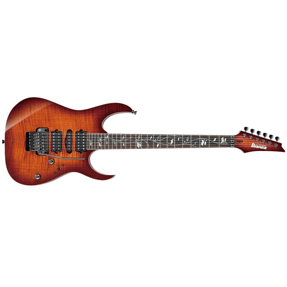 ibanez electric guitars ibanez rg8570z prestige j.custom electric guitar with case #color_brownish-sphalerite