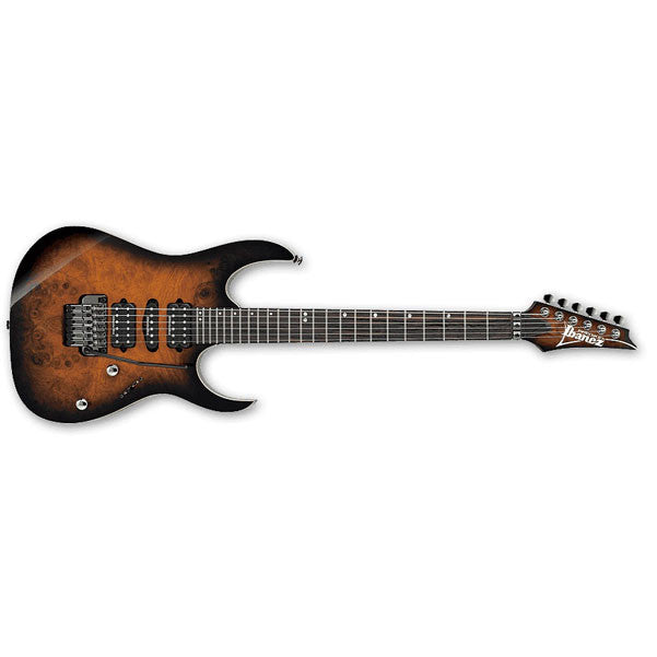 ibanez electric guitars ibanez rg970wbwz premium electric guitar - walnut burst