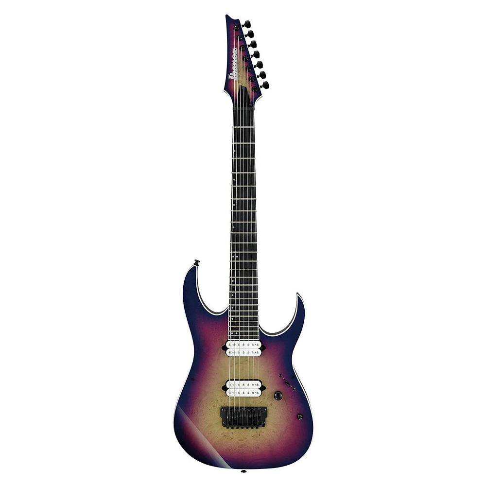 ibanez electric guitars ibanez rgix7fdlb 7-string electric guitar - ebony fretboard - northern light burst