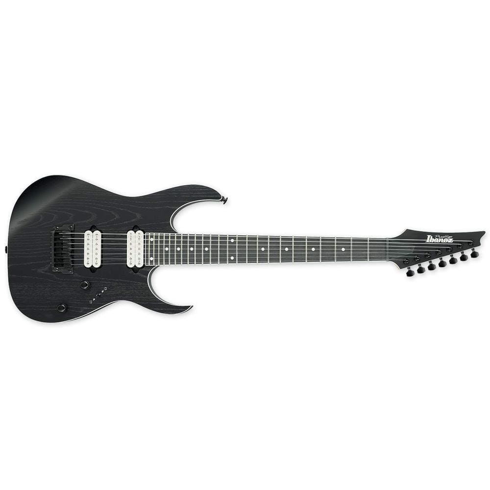 ibanez electric guitars ibanez rgr752 ahbf-wk 7-string electric guitar - weathered black