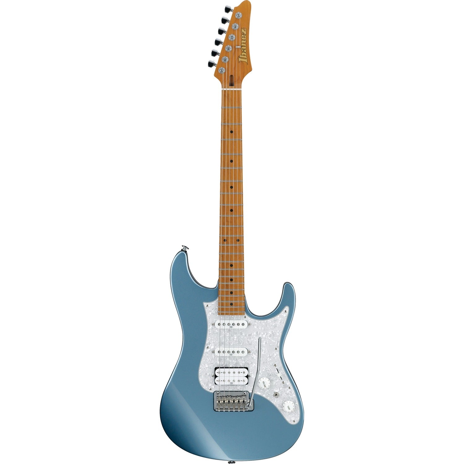 Ibanez Electric Guitars Ice Blue Metallic Ibanez AZ2204 Prestige 6 String Electric Guitar with Case