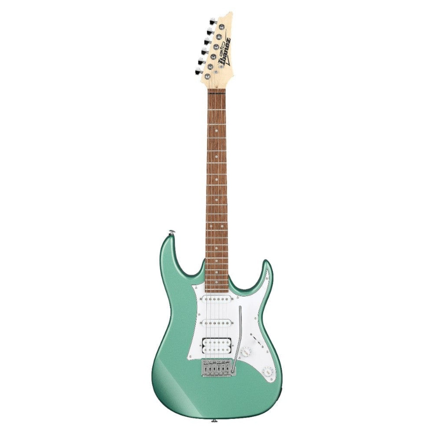 ibanez electric guitars metallic light green ibanez grx40 rg gio series maple neck 6 string electric guitar #color_metallic-light-green