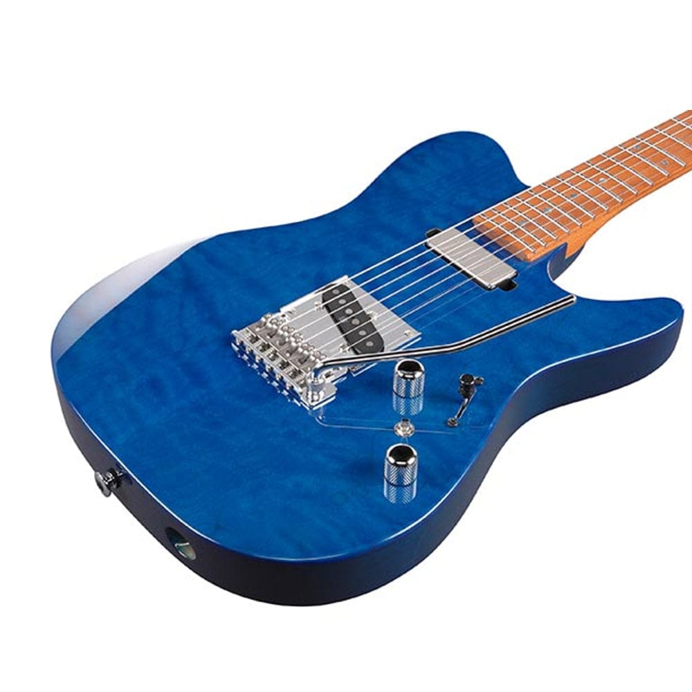 ibanez electric guitars royal blue sapphire ibanez azs prestige series azs2200q 6 string electric guitar
