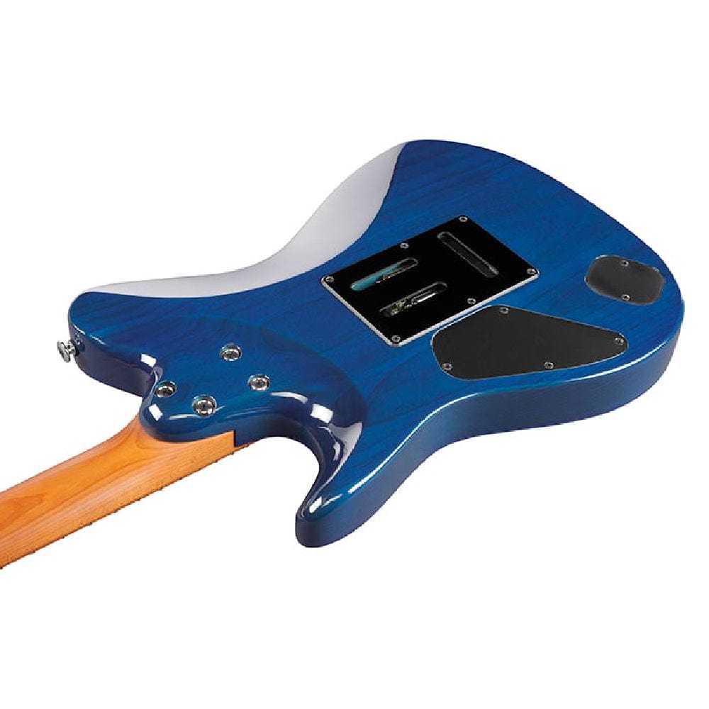 ibanez electric guitars royal blue sapphire ibanez azs prestige series azs2200q 6 string electric guitar