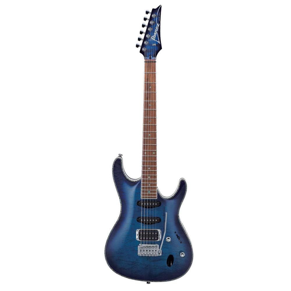 ibanez electric guitars sapphire blue ibanez sa460qm 6-string electric guitar - jatoba fretboard #color_sapphire-blue