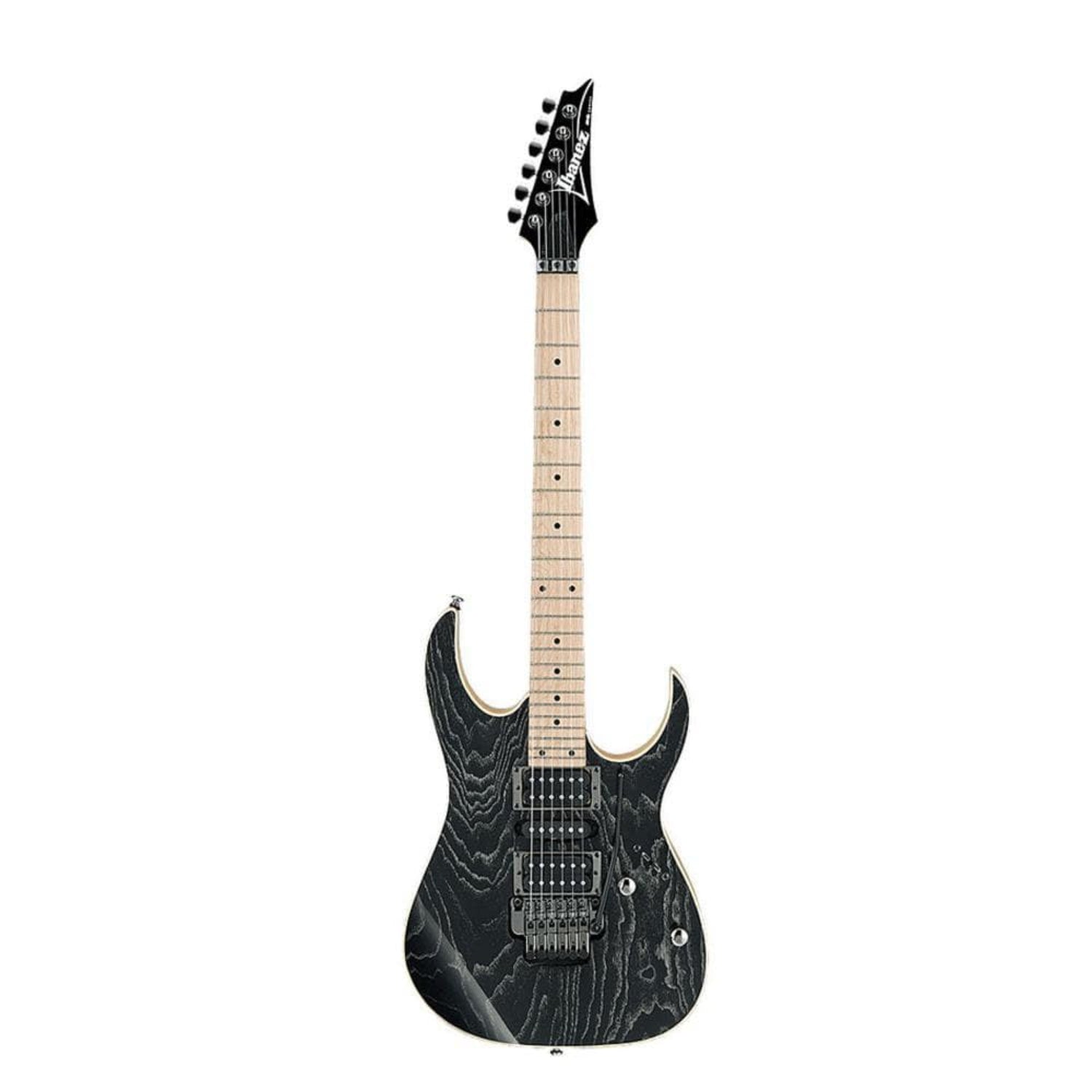 ibanez electric guitars silver wave black ibanez rg370ahmz rg standard series 6-string electric guitar #color_silver-wave-black