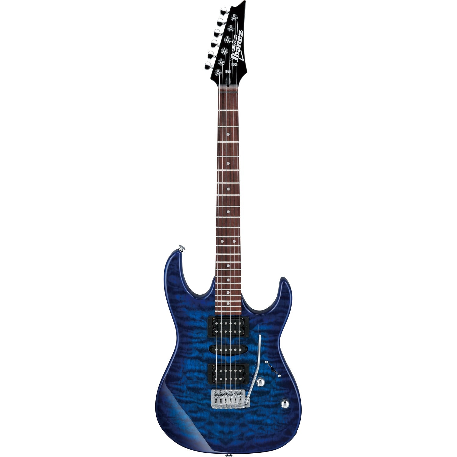 Ibanez Electric Guitars Transparent Blue Burst Ibanez GRX70QA RG Gio Series 6-String Electric Guitar