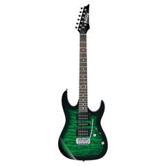 Ibanez Electric Guitars Transparent Emerald Burst Ibanez GRX70QA RG Gio Series 6-String Electric Guitar