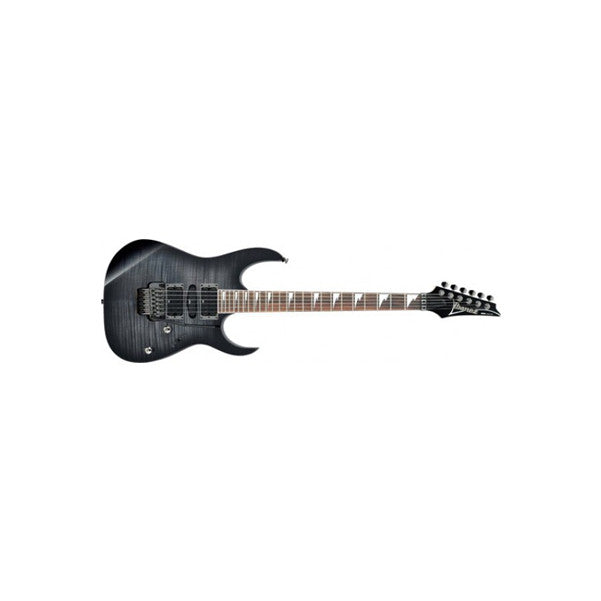 ibanez electric guitars transparent grey burst ibanez rg370fmz electric guitar