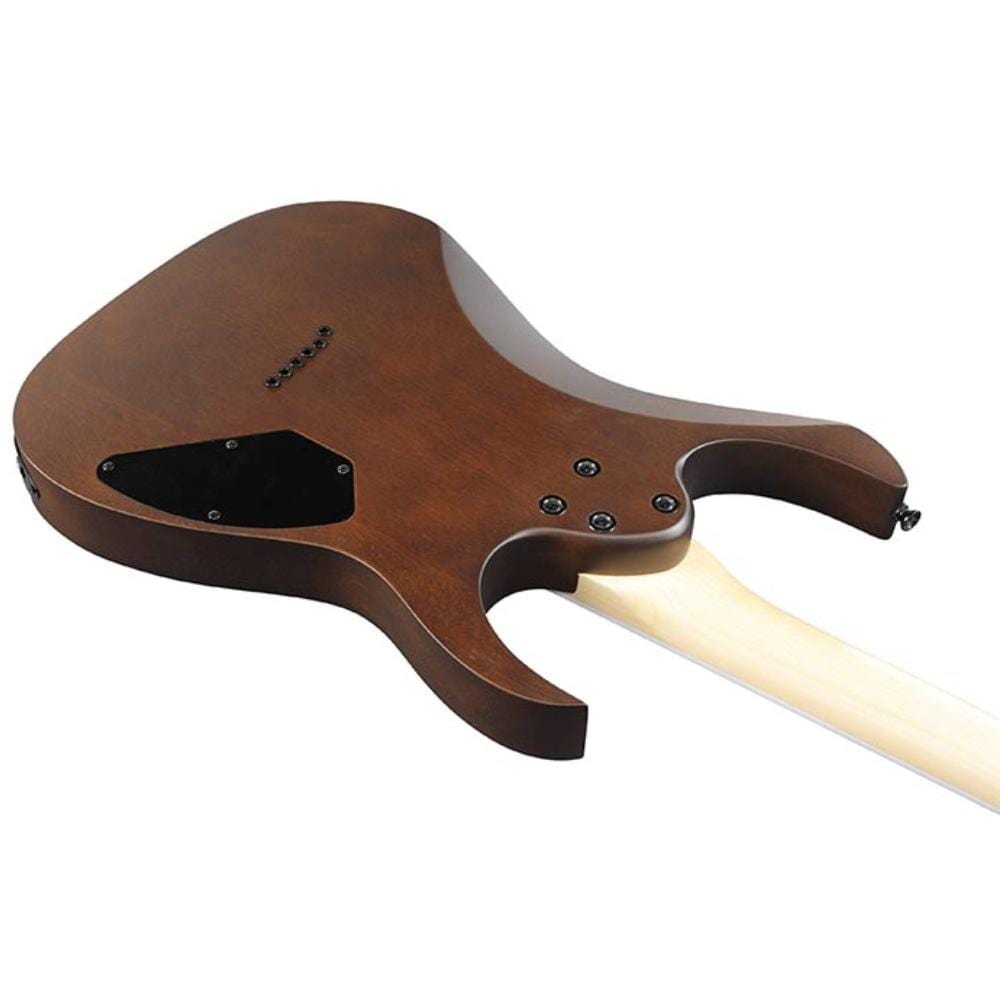ibanez electric guitars walnut flat ibanez grg121dxl rg gio series 6 string left-handed electric guitar - walnut flat