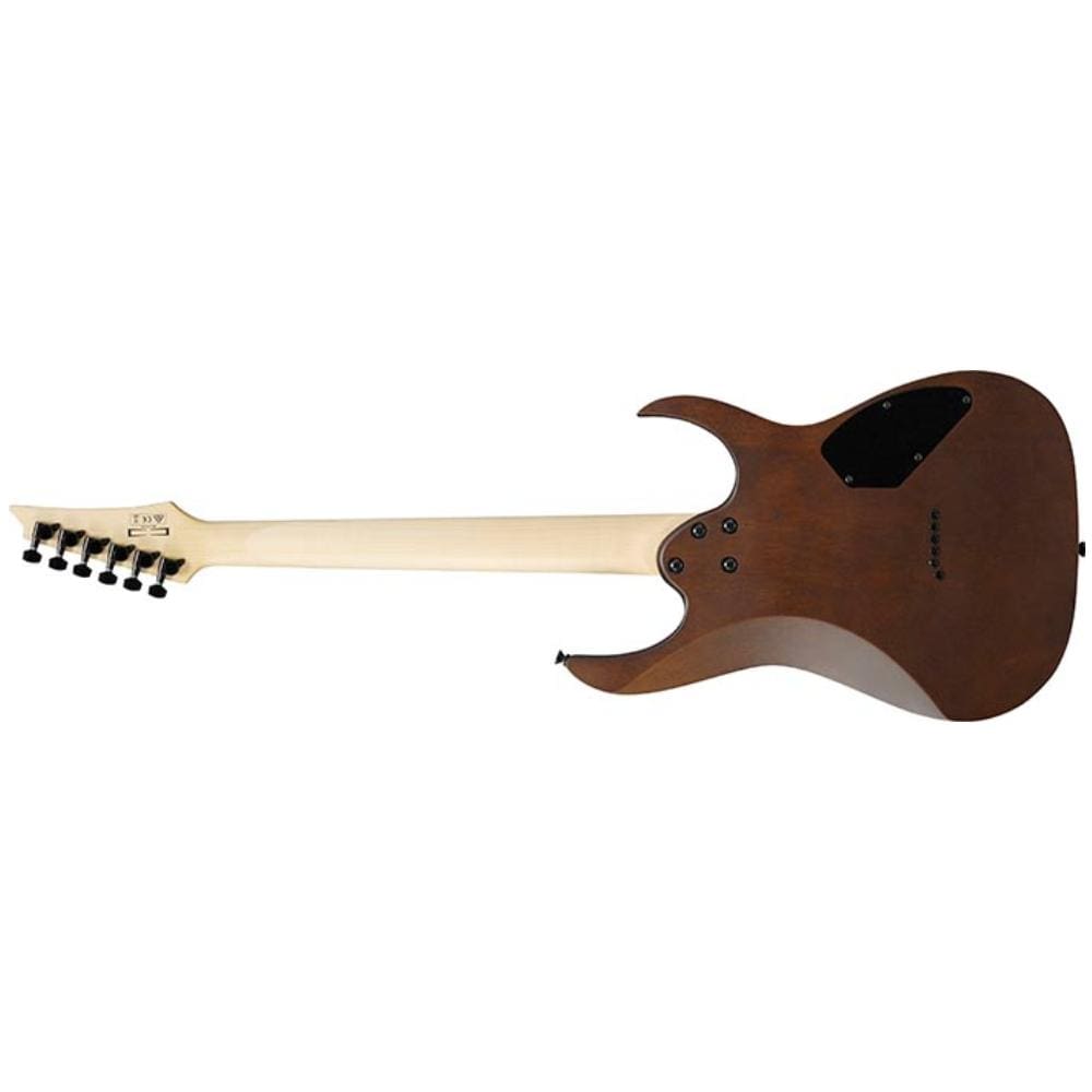 ibanez electric guitars walnut flat ibanez grg121dxl rg gio series 6 string left-handed electric guitar - walnut flat