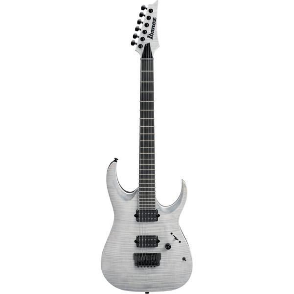 ibanez electric guitars white frost flat ibanez rgaix6fm iron label electric guitar #color_white-frost-flat