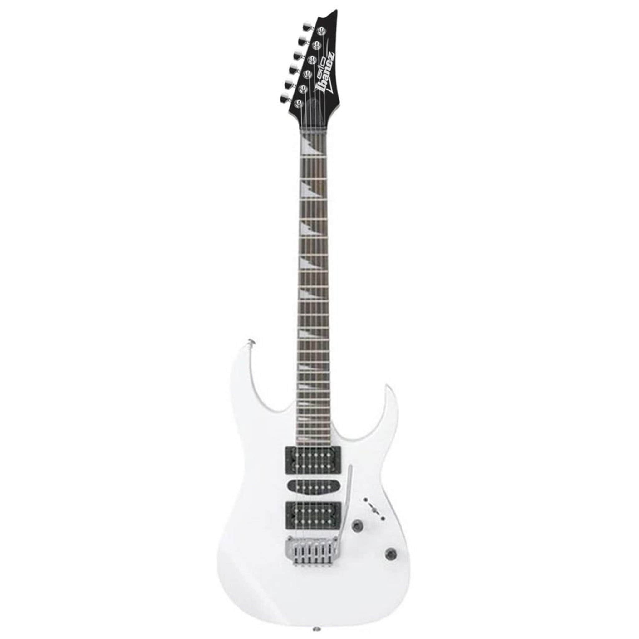 ibanez electric guitars white ibanez grg170dx rg gio series double cutaway 6 string electric guitar #color_white