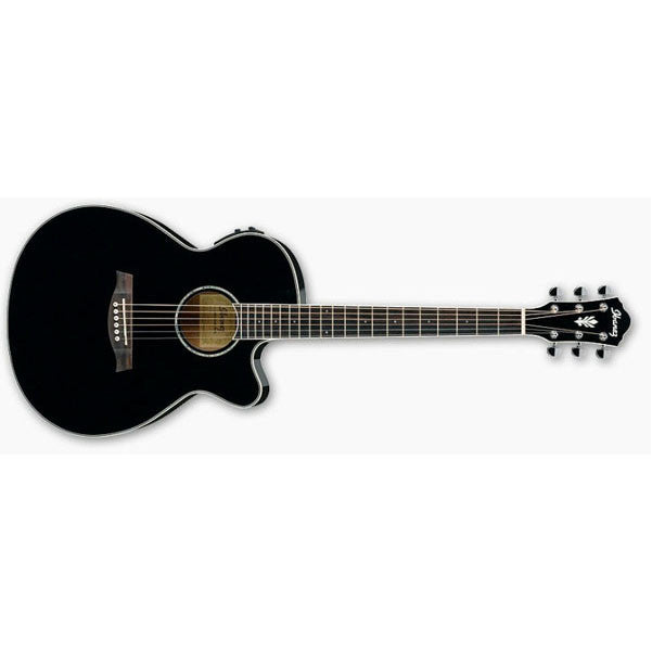 ibanez electro acoustic guitars black high gloss ibanez aeg10ii electro - acoustic guitar