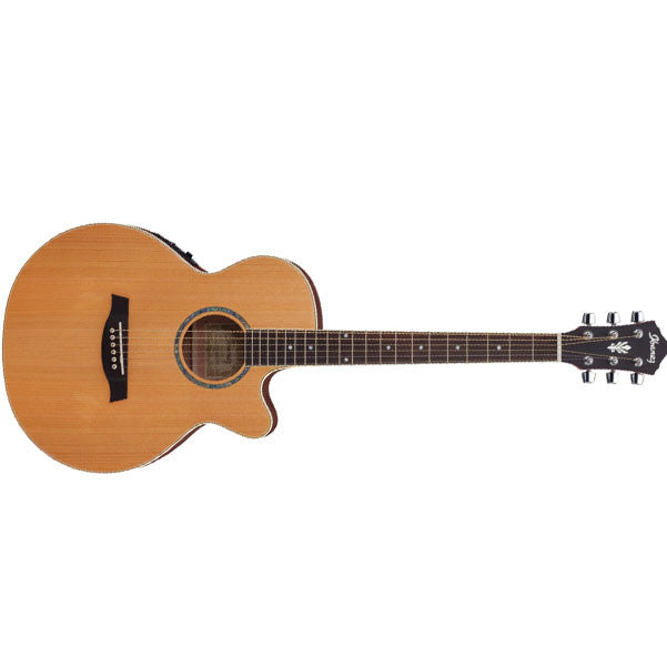 ibanez electro acoustic guitars ibanez aeg15e electro acoustic guitar - low gloss