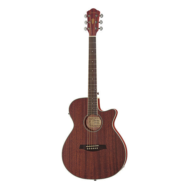 ibanez electro acoustic guitars ibanez aeg8emh cutaway electro acoustic guitar - natural