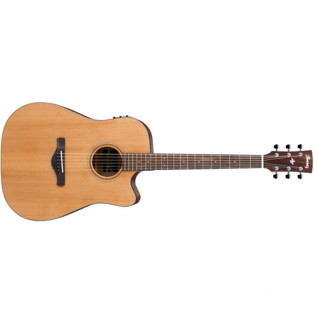 ibanez electro acoustic guitars ibanez aw65ece-lg artwood traditional series electro acoustic guitar - low gloss