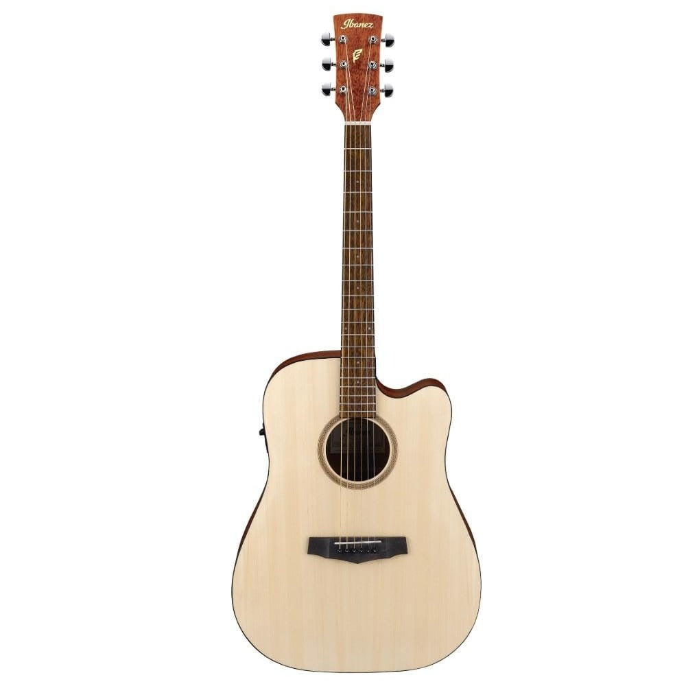 ibanez electro acoustic guitars ibanez pf10ce pf performance series electro acoustic guitar - open pore natural