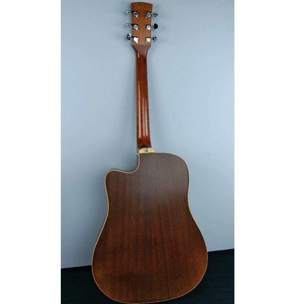 ibanez electro acoustic guitars ibanez pf15ecent performance dreadnought electro acoustic guitar - natural - open box b stock #barcode_202101729006