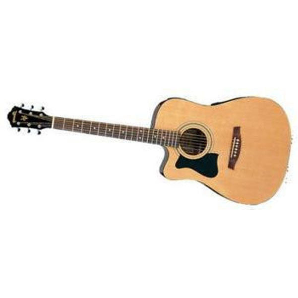 ibanez electro acoustic guitars ibanez v72lece dreadnought cutaway electro acoustic guitar - lefty