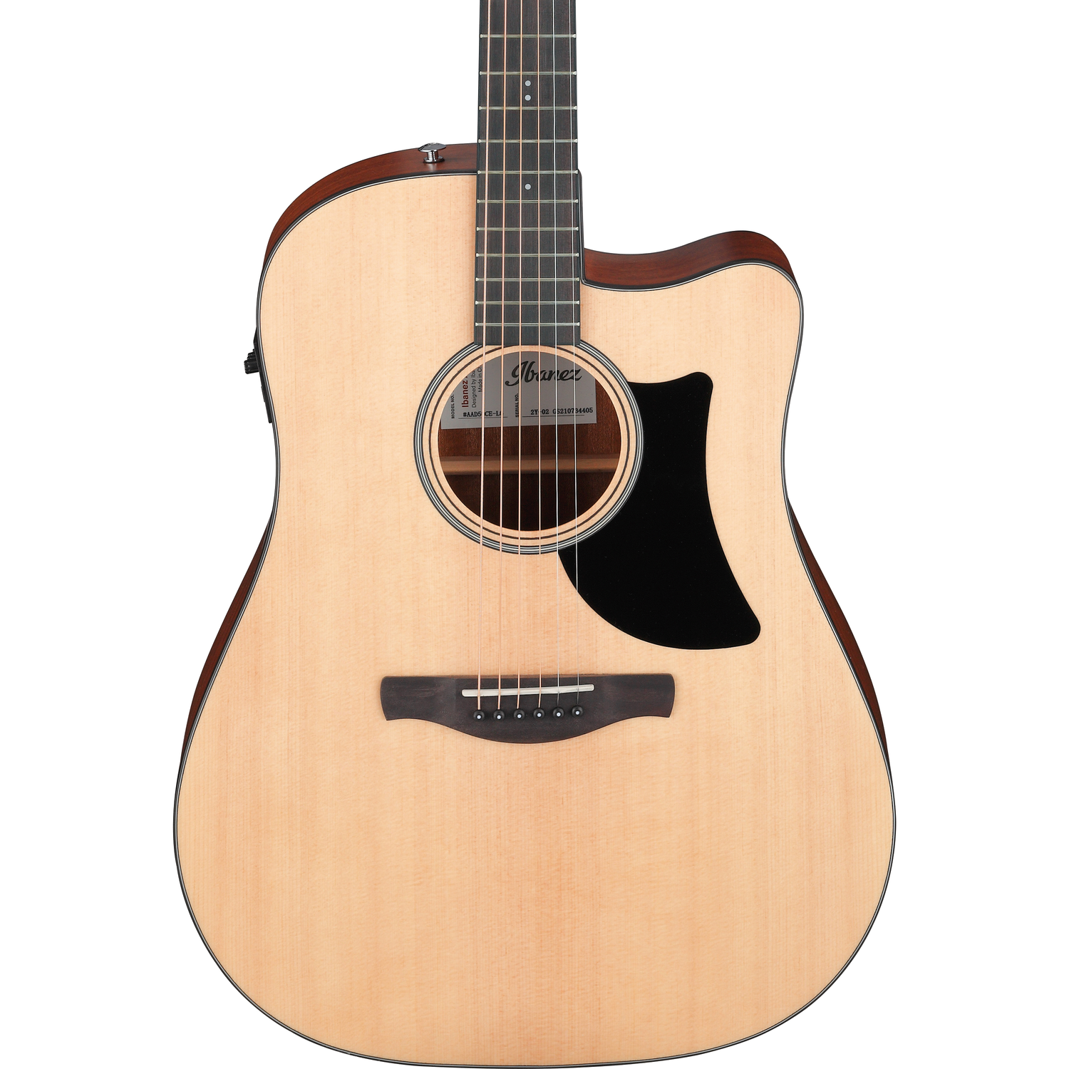 Ibanez Electro Acoustic Guitars Natural Low Gloss Ibanez AAD50CE Advanced Acoustic Series Electro Acoustic Guitar