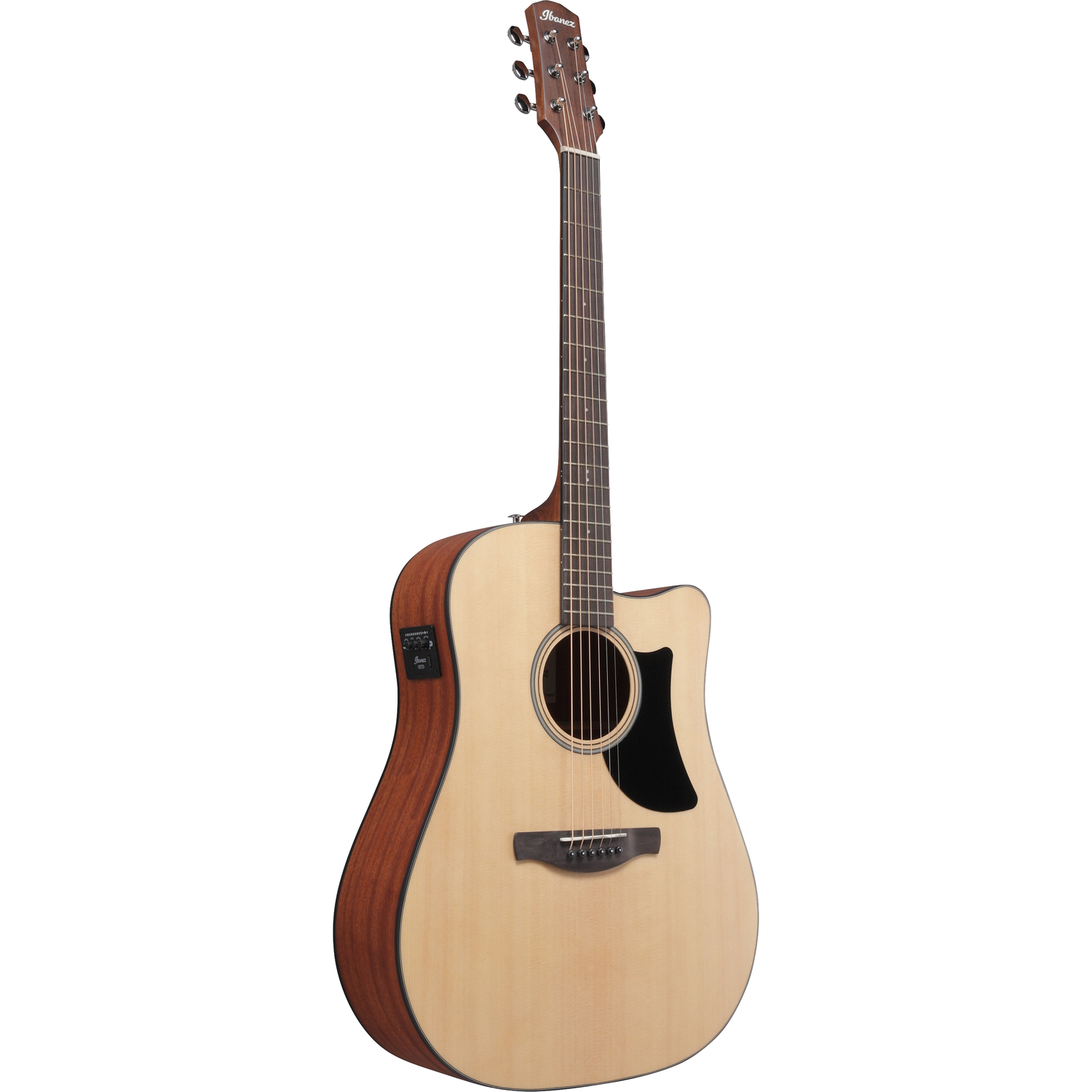 Ibanez Electro Acoustic Guitars Natural Low Gloss Ibanez AAD50CE Advanced Acoustic Series Electro Acoustic Guitar