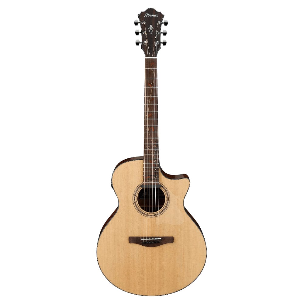 ibanez electro acoustic guitars natural low gloss ibanez ae275 ae series electro acoustic guitar - natural low gloss