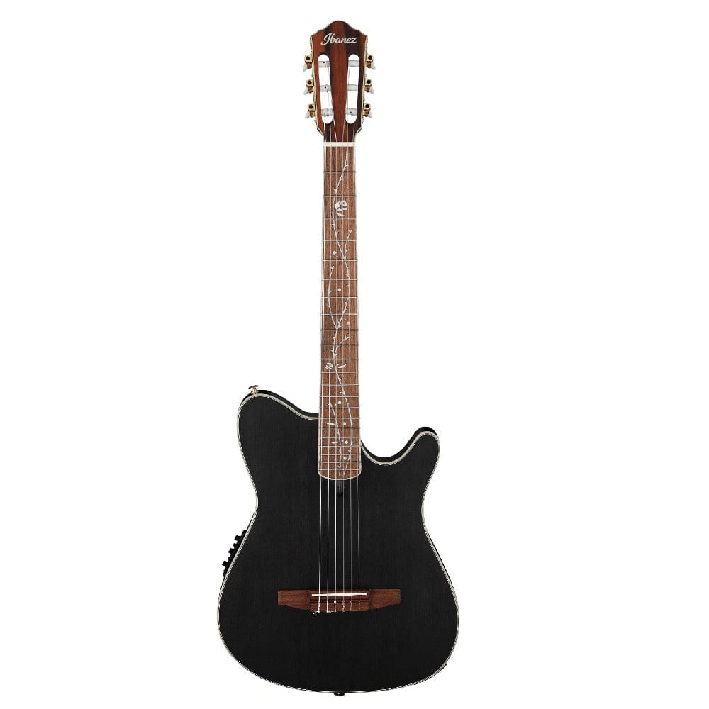 ibanez electro acoustic guitars transparent black flat ibanez tod10n tim henson signature 6 string electro acoustic guitar