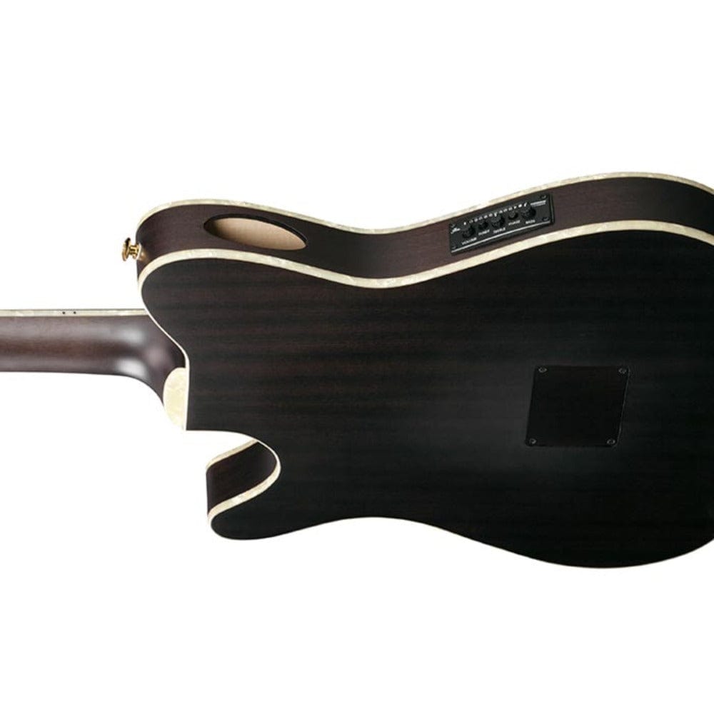 ibanez electro acoustic guitars transparent black flat ibanez tod10n tim henson signature 6 string electro acoustic guitar