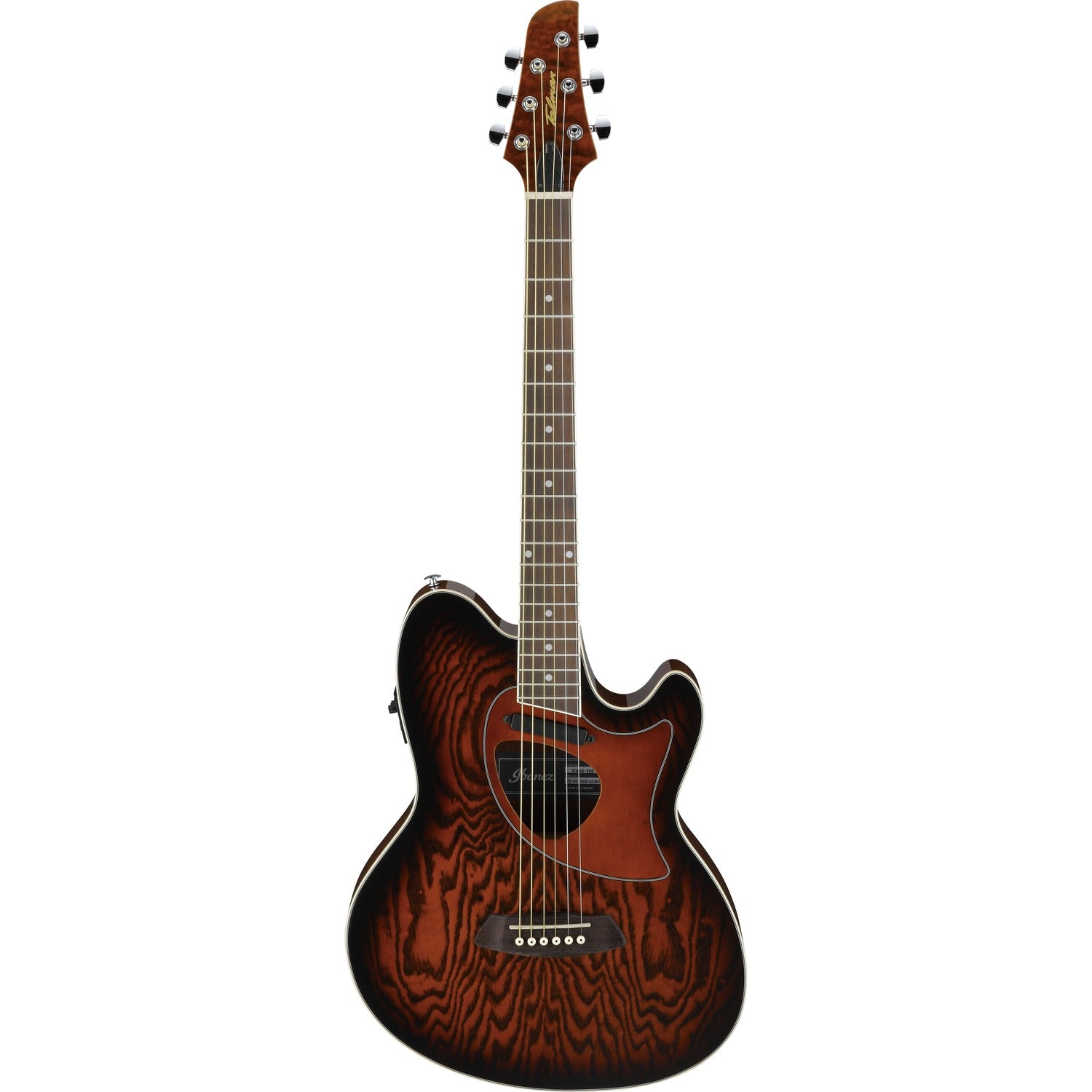 Ibanez Electro Acoustic Guitars Vintage Brown Sunburst High Gloss Ibanez TCM50 Acoustic-Electric Guitar #color_vintage-brown-sunburst-high-gloss