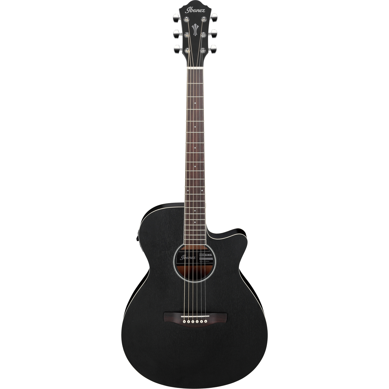Ibanez Electro Acoustic Guitars Weathered Black Open Pore Ibanez AEG7MH AEG Series Electro Acoustic Guitar