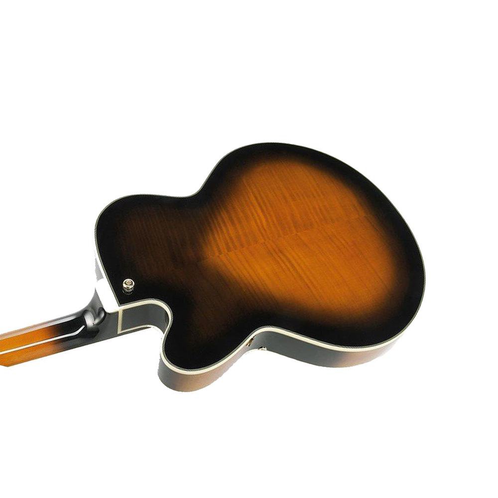 ibanez hollow & semi-hollow electric guitars ibanez afj95 hollow body electric guitar - rosewood fretboard - vintage sunburst