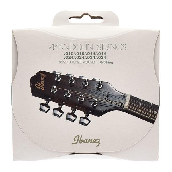 ibanez mandolin strings ibanez imds4 80/20 bronze mandolin strings - .010 - .034 gauge