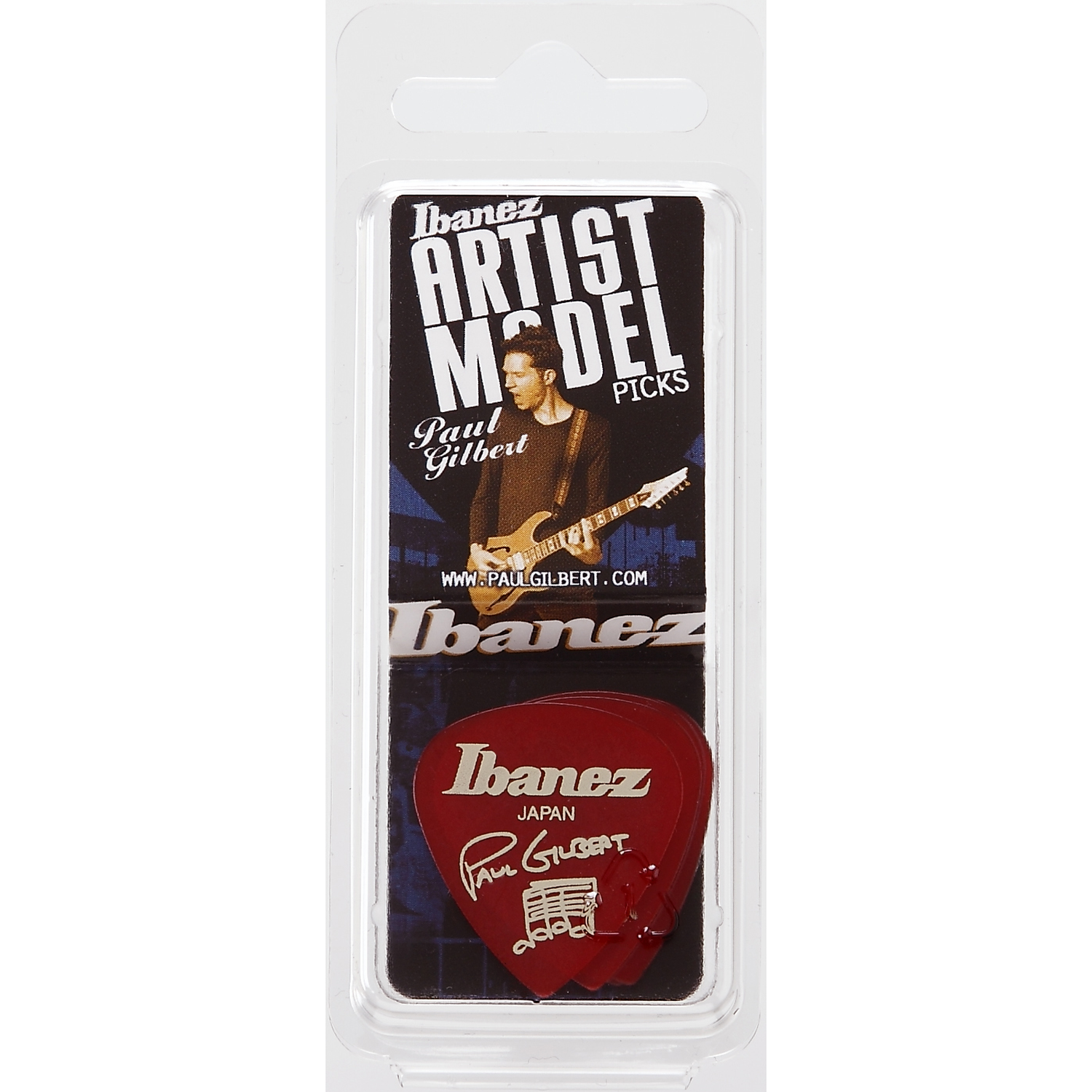 Ibanez Picks Candy Apple Ibanez B1000PG Paul Gilbert Guitar Picks - Set of 6