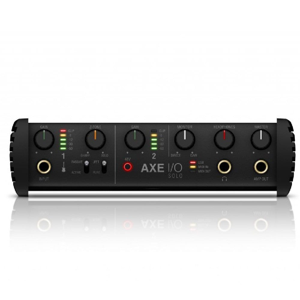 ik multimedia audio interfaces black ik multimedia axe i/o solo 2 in 3 out compact audio interface