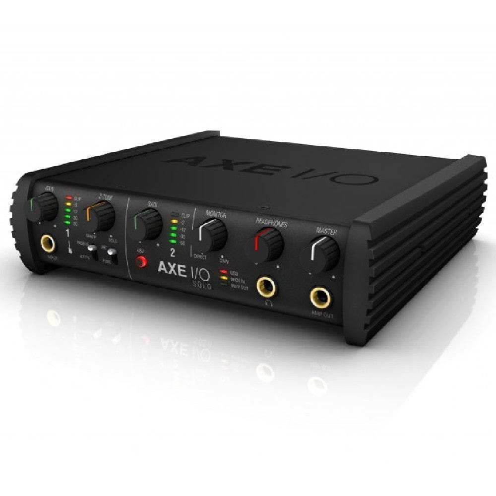 ik multimedia audio interfaces black ik multimedia axe i/o solo 2 in 3 out compact audio interface