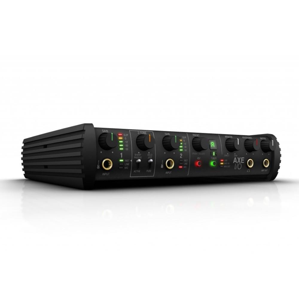 ik multimedia audio interfaces ik multimedia axe i/o premium audio interface with advanced guitar tone shaping