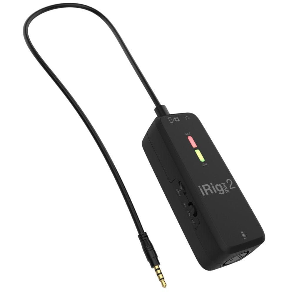 ik multimedia audio interfaces ik multimedia irig pre 2 mobile microphone interface