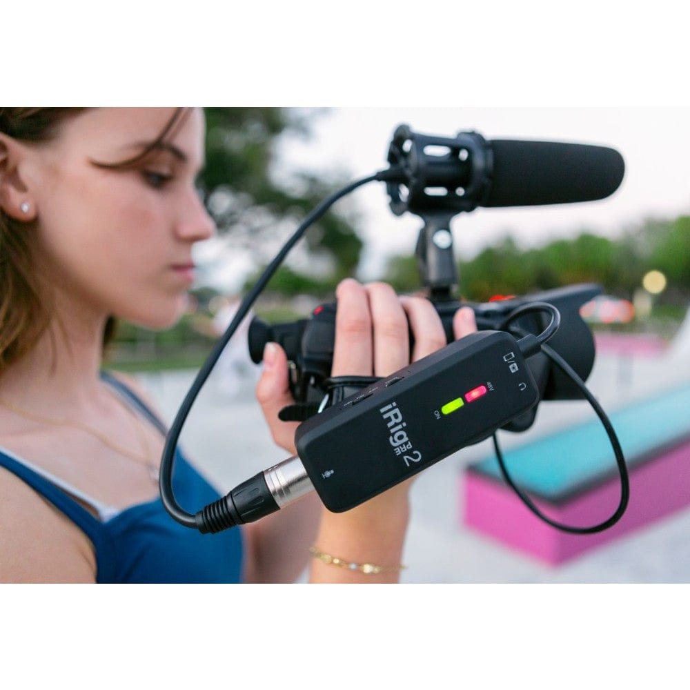 ik multimedia audio interfaces ik multimedia irig pre 2 mobile microphone interface