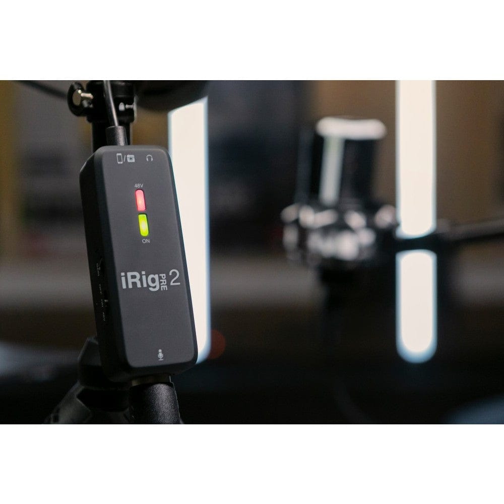 ik multimedia audio interfaces ik multimedia irig pre 2 mobile microphone interface