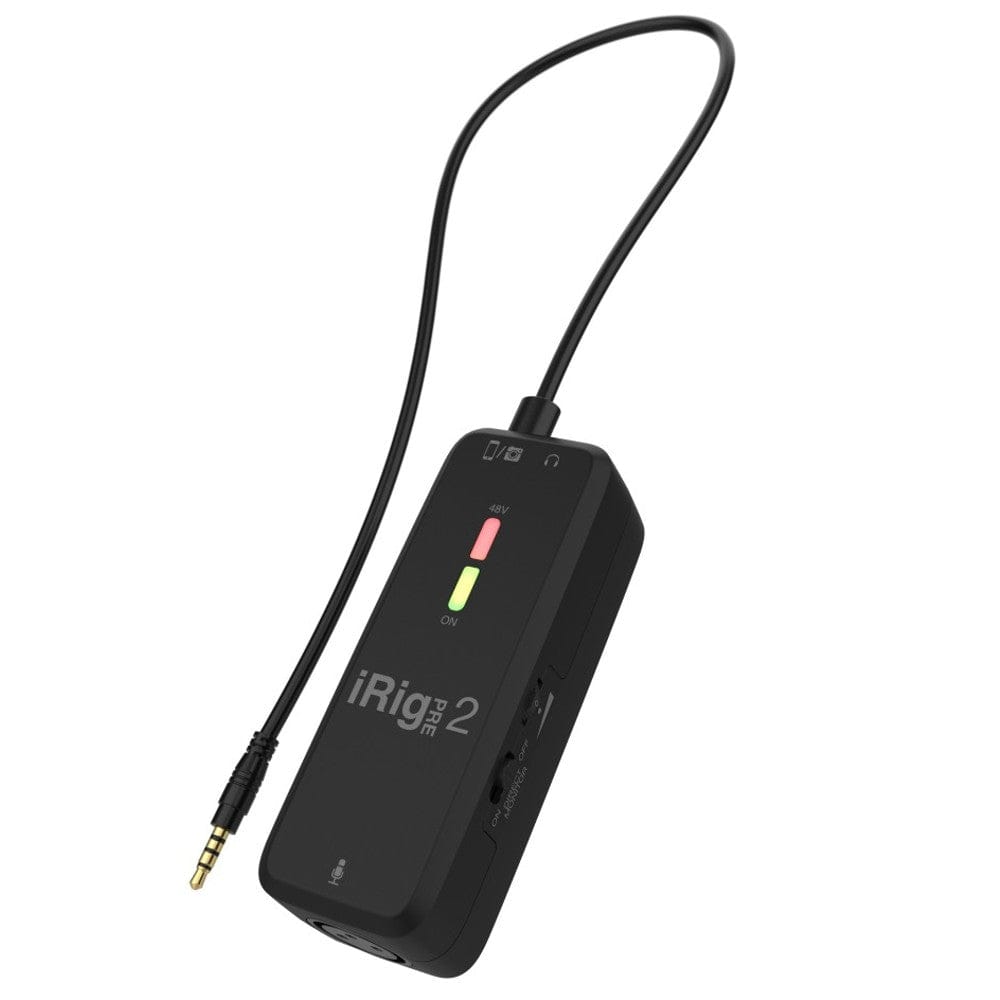 ik multimedia audio interfaces ik multimedia irig pre 2 mobile microphone interface