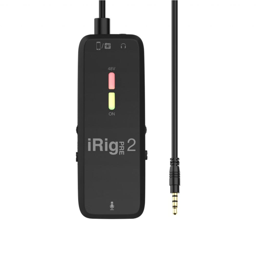 ik multimedia audio interfaces ik multimedia irig pre 2 mobile microphone interface - open box