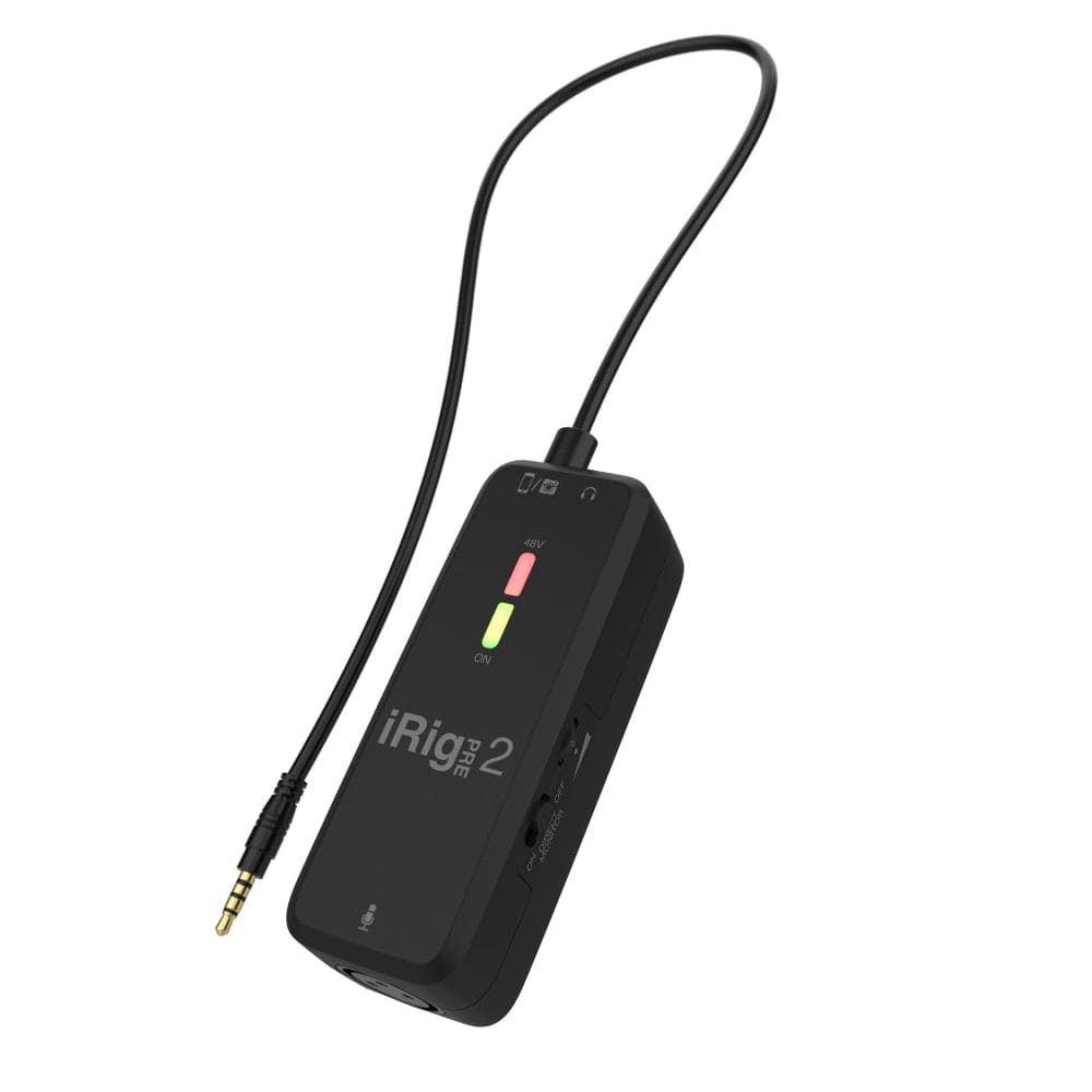 ik multimedia audio interfaces ik multimedia irig pre 2 mobile microphone interface - open box